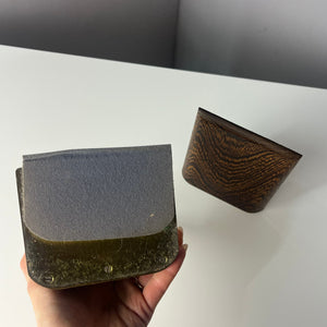 Set: 2x eckige Buchstütze Palisander