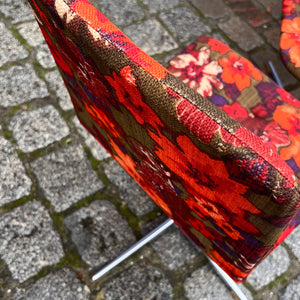 Set: 4x Drehstuhl rot floral von EKA Wohnmöbel