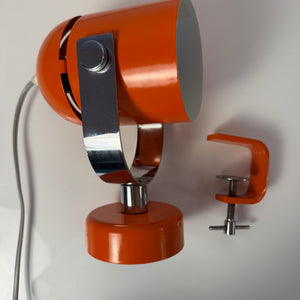 Klemmlampe / Wandlampe Combi Lux orange Chrom von Stanislav Indra für Lidokov Boskovice