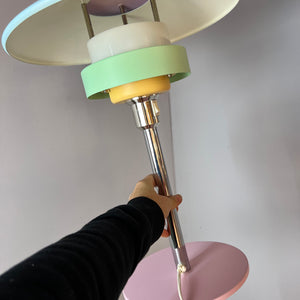 Tischlampe neu lackiert rosa mint