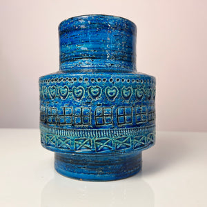 Vase Serie Rimini Blu von Aldo Londi für Bitossi