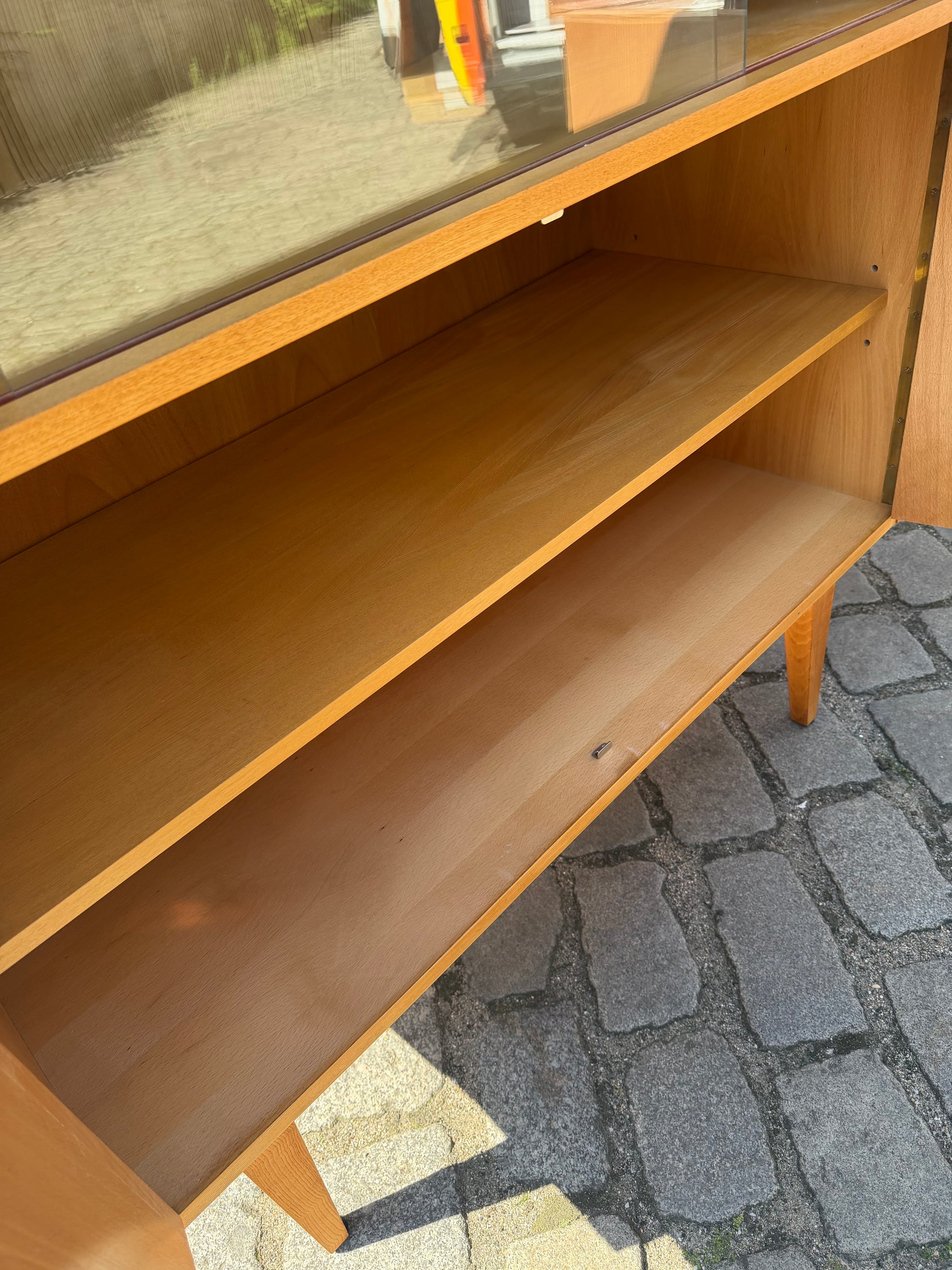 Vitrininenschrank 602/D Esche von Franz Ehrlich für Hellerau