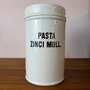 Apothekerdose Pasta Zinci Moll. weiß Porzellan - 1000 ml