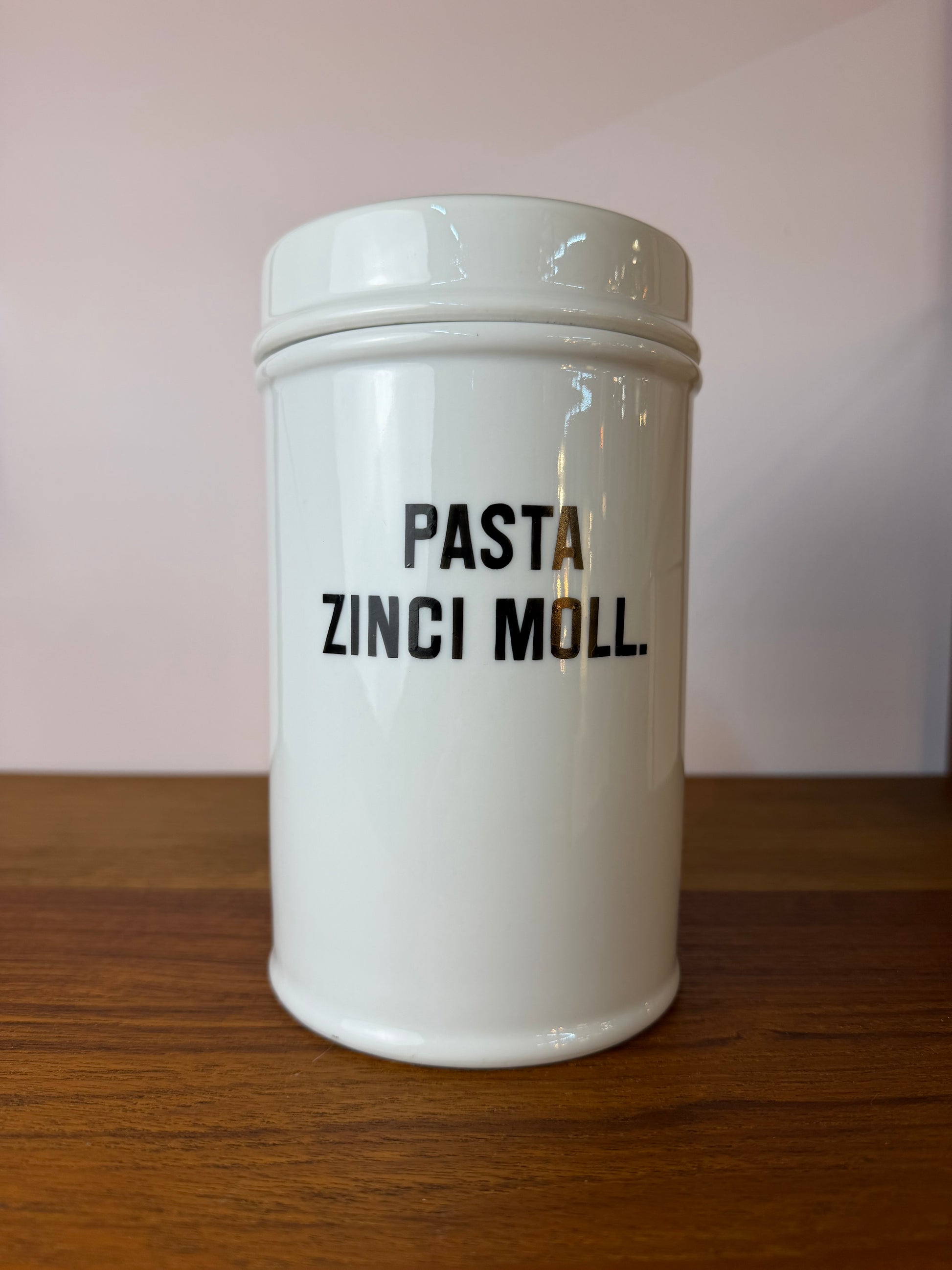 Apothekerdose Pasta Zinci Moll. weiß Porzellan - 1000 ml