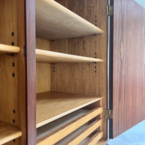 Büroschrank Teak mit Schloss aus Dänemark