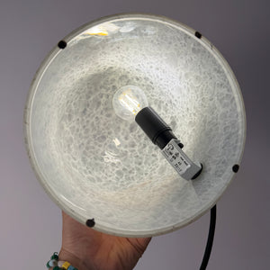 Tischlampe weiß Glas von Peill & Putzler