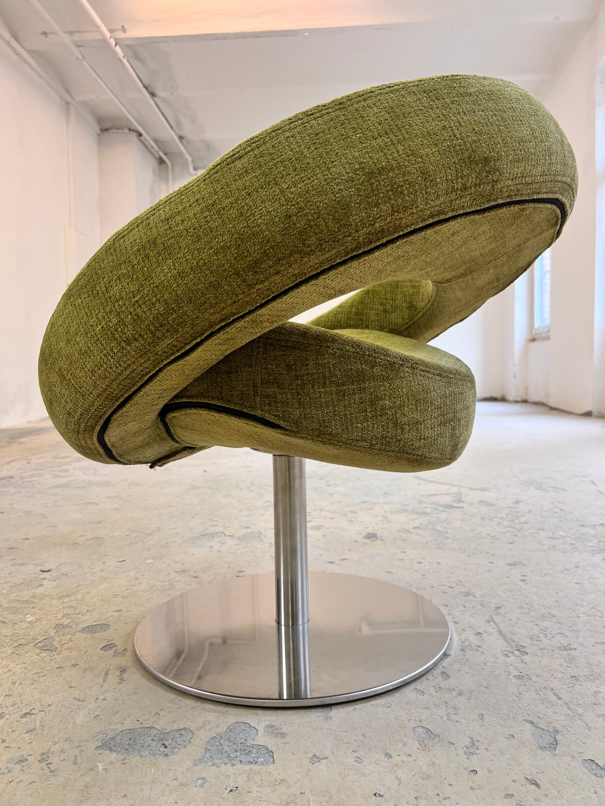 Sessel Modell Hello neu gepolstert grün von busk+hertzog für Softline