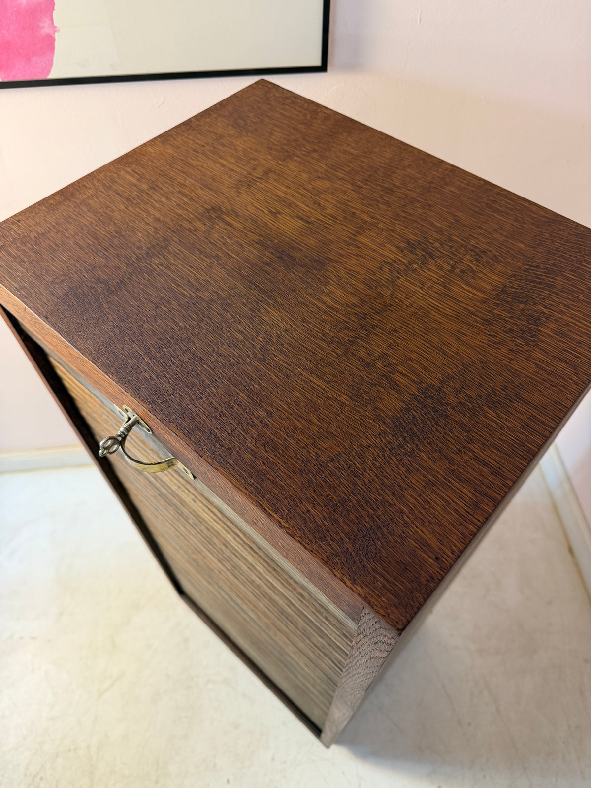 Rollladenschrank mit Messinggriff & Schloss von Soennecken