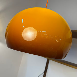 Hängelampe Guzzini Kunststoff braun orange