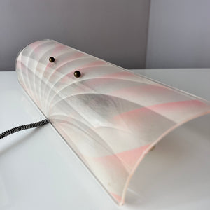 Wandlampe rosa Kunststoff