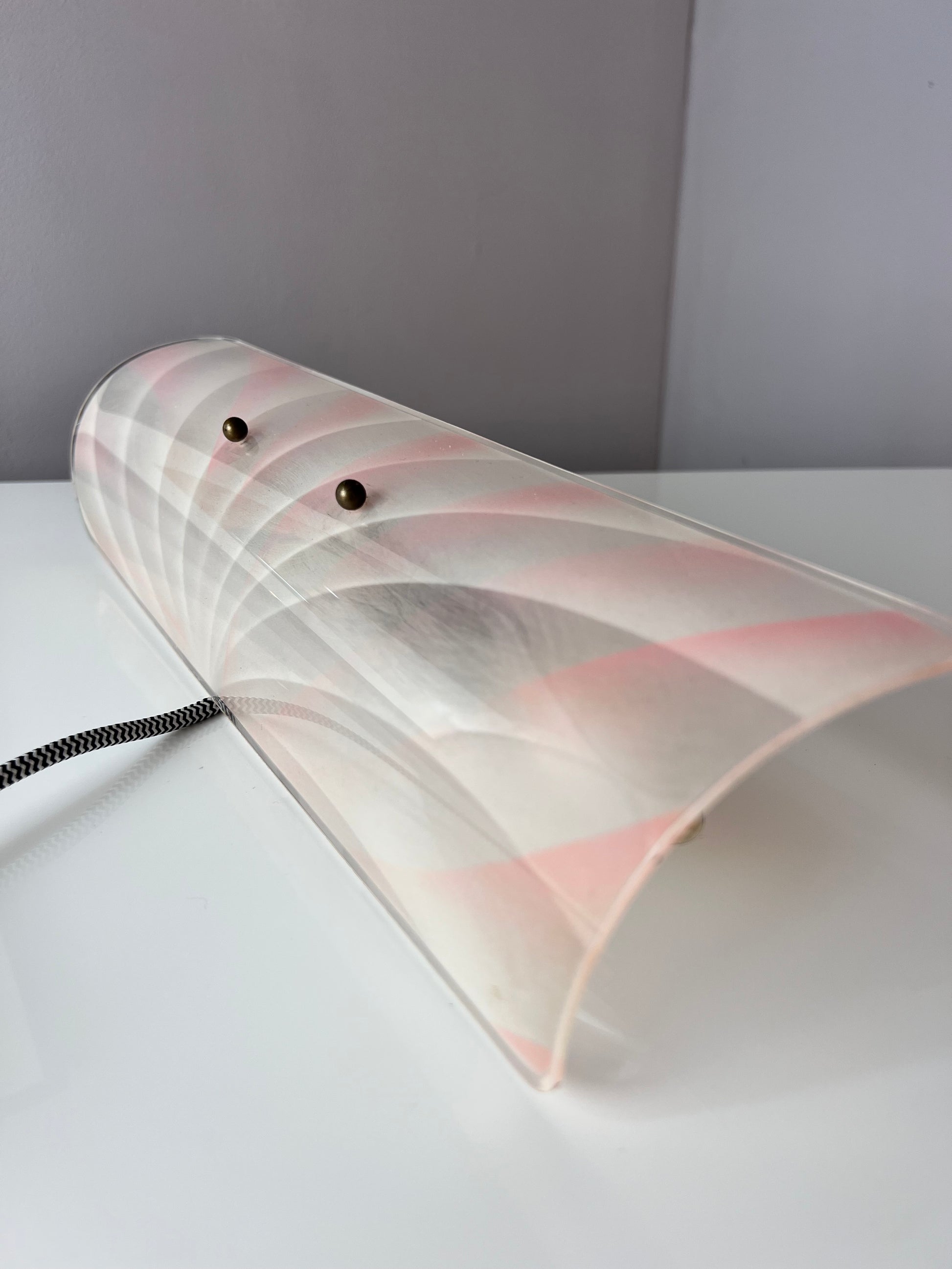 Wandlampe rosa Kunststoff