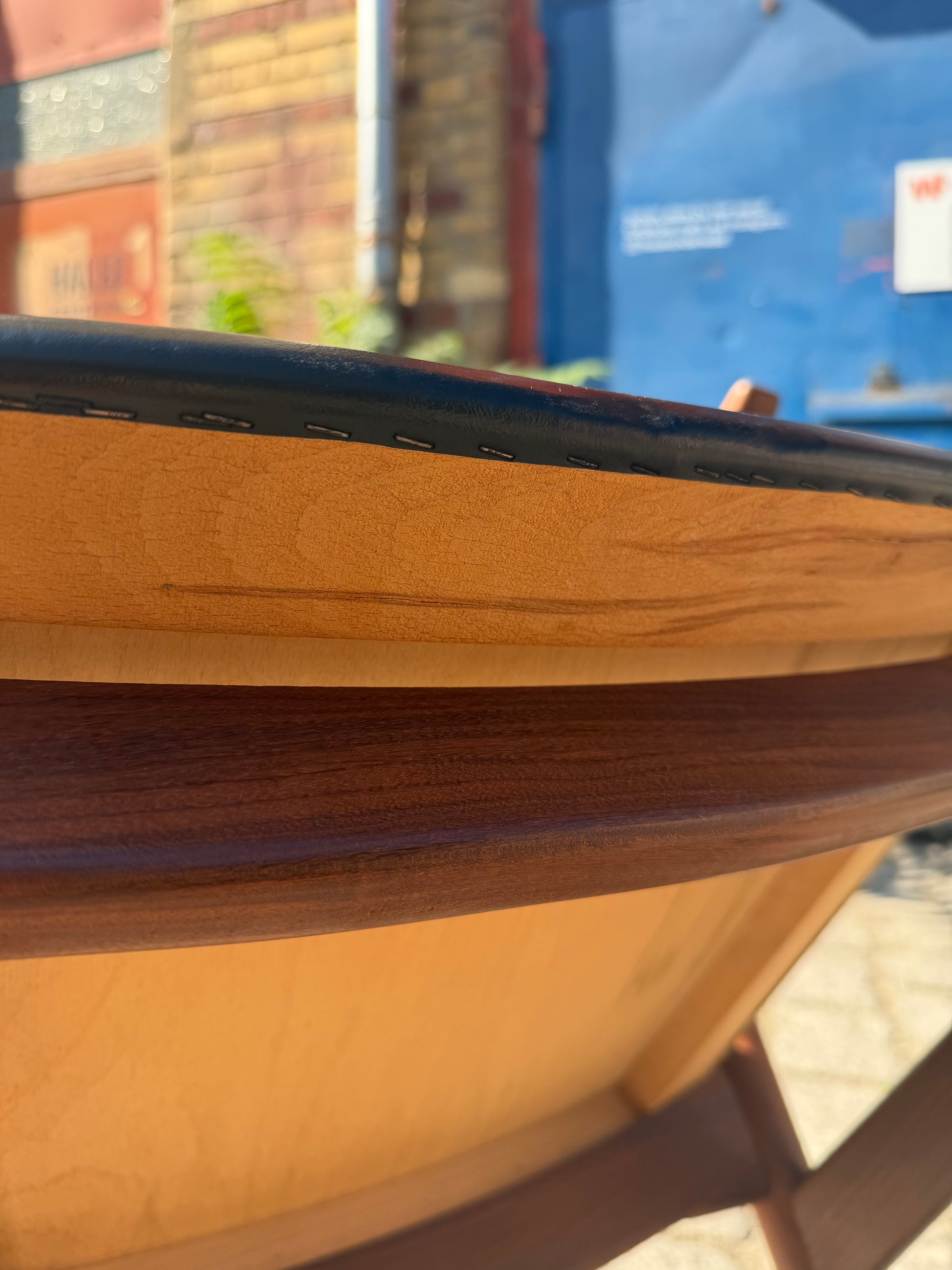 Armlehnstuhl Modell 213 Teak Leder von Thomas Harlev Model für Farstrup