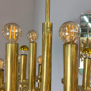 Kronleuchter Messing von Gaetano Sciolari für STAFF