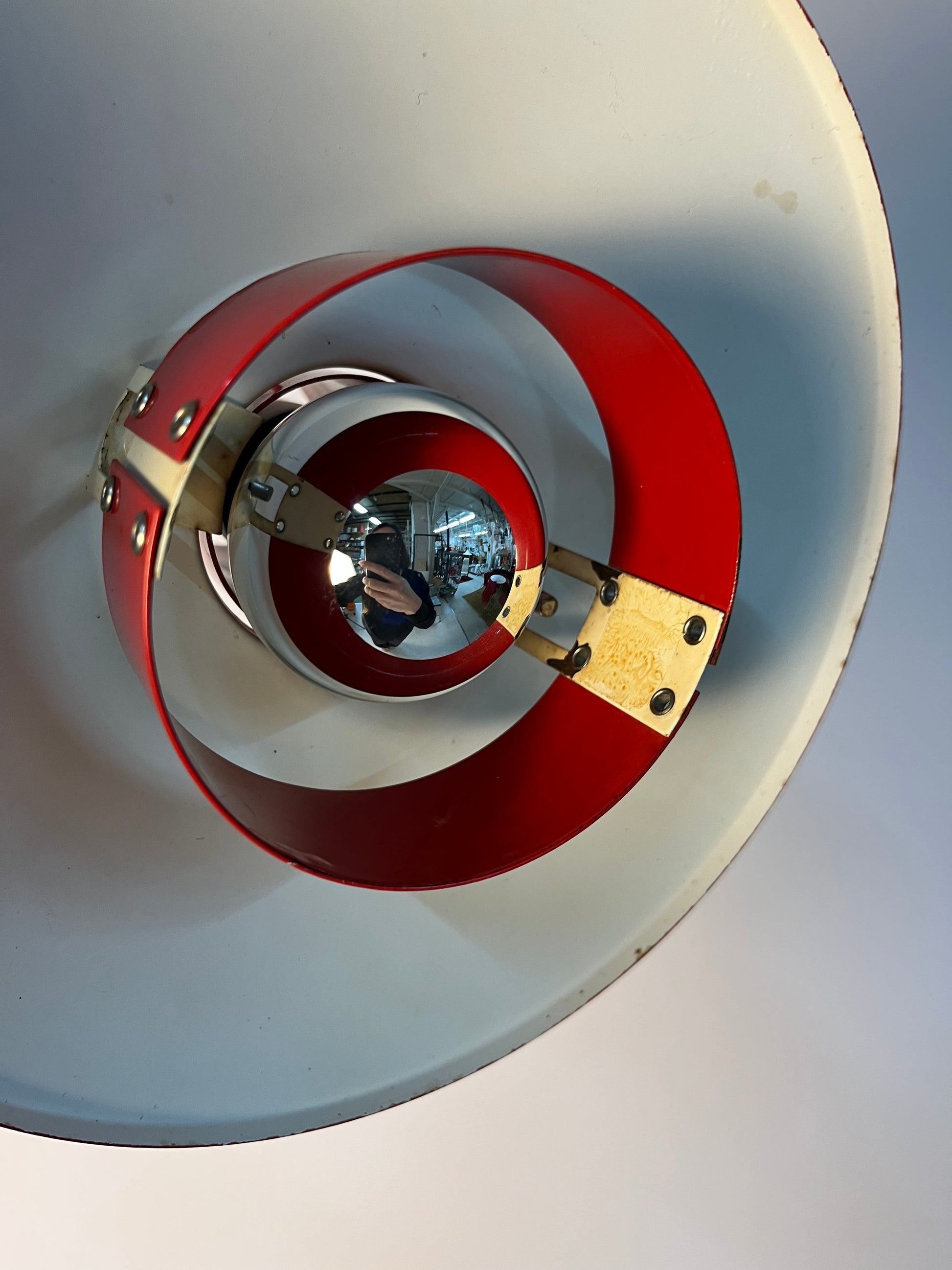 Lamellenlampe Flipper rot von Mogens Davidsen für von SC Sørensen