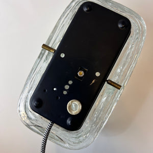 Wandlampe Strukturglas mit Kabel