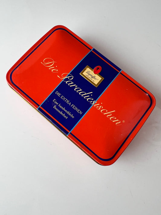 Metalldose rot blau von Leysieffer