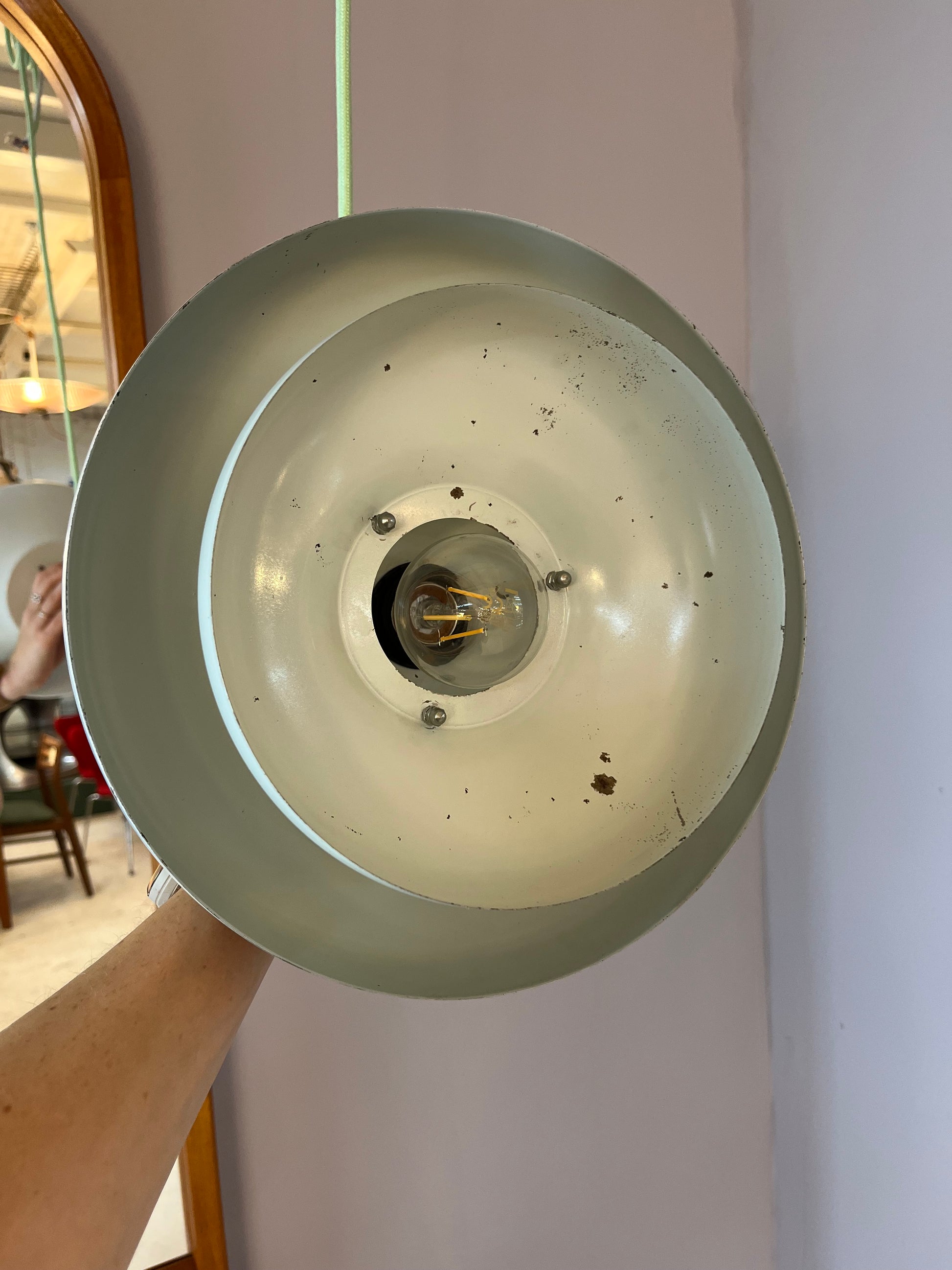 Lamellenlampe weiß aus Dänemark