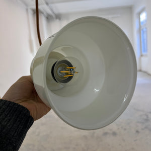 Hängelampe weiß Glas von Sidse Werner für Holmegaard