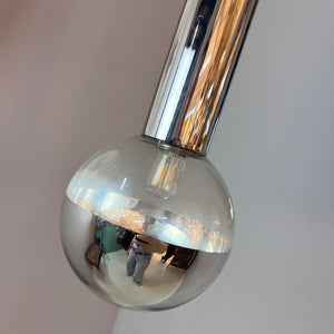 Hängelampe Big Globe Chrom 39 cm von Motoko Ishii für STAFF