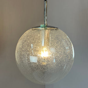 Kugellampe Einschlussglas Chrom von Glashütte Limburg