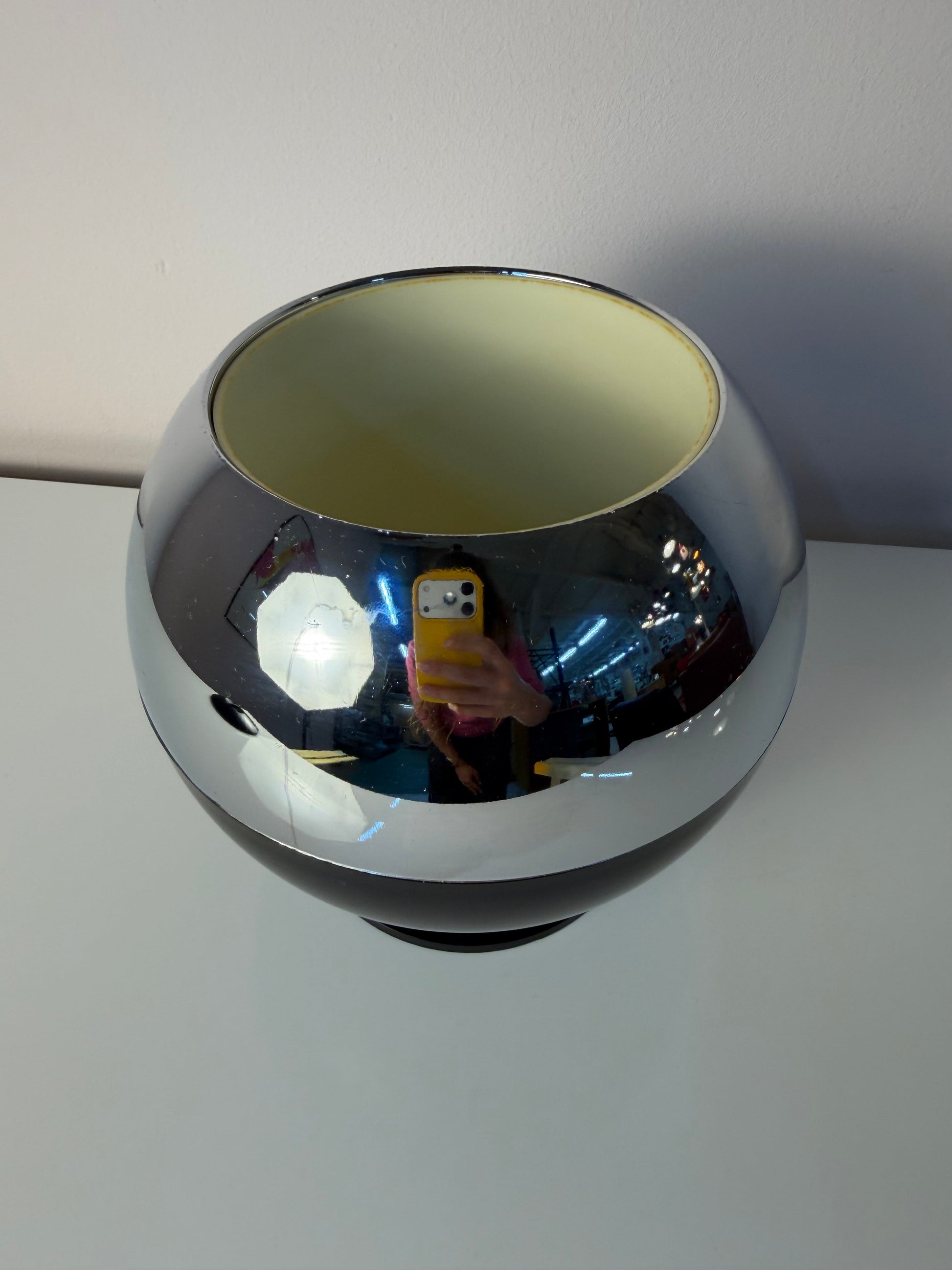 Kugel Eiskübel Chrom Kunststoff von Quist