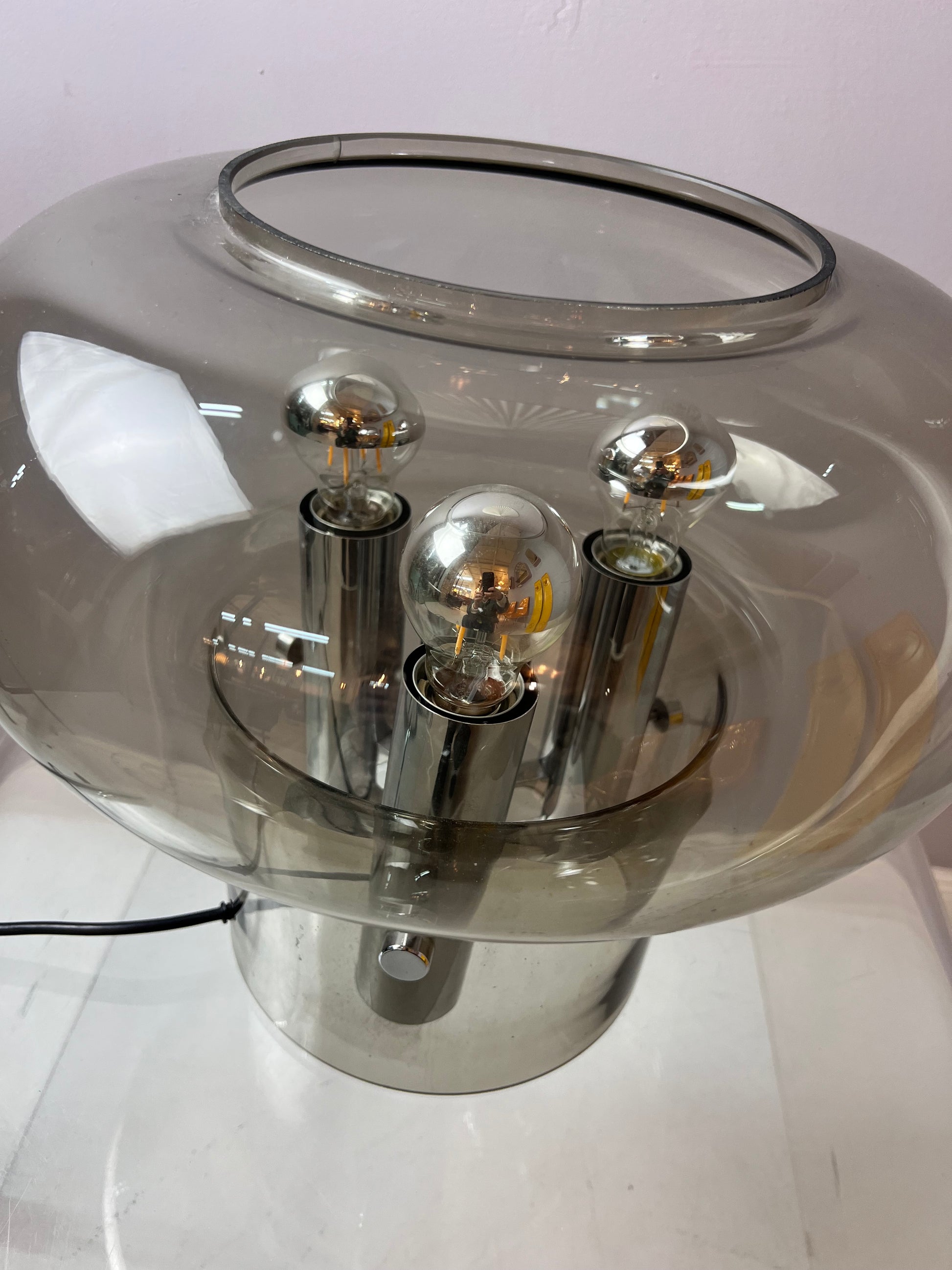 Große Tischlampe von Leclair & Schäfer