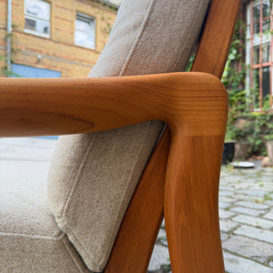 3-Sitzer Sofa Teak Wolle von Holstebro Møbelfabrik