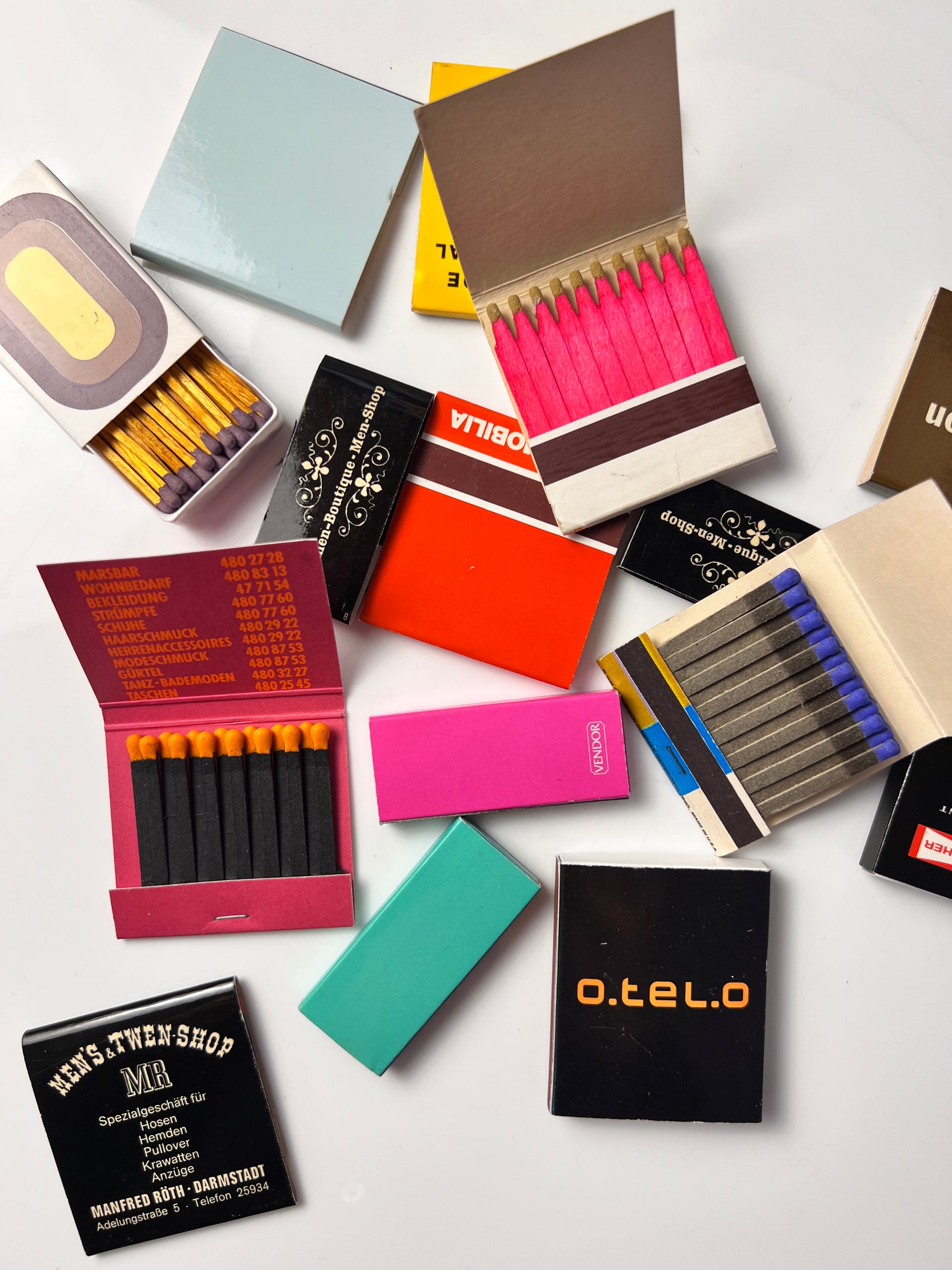 Set: Vintage Streichhölzer Grafik