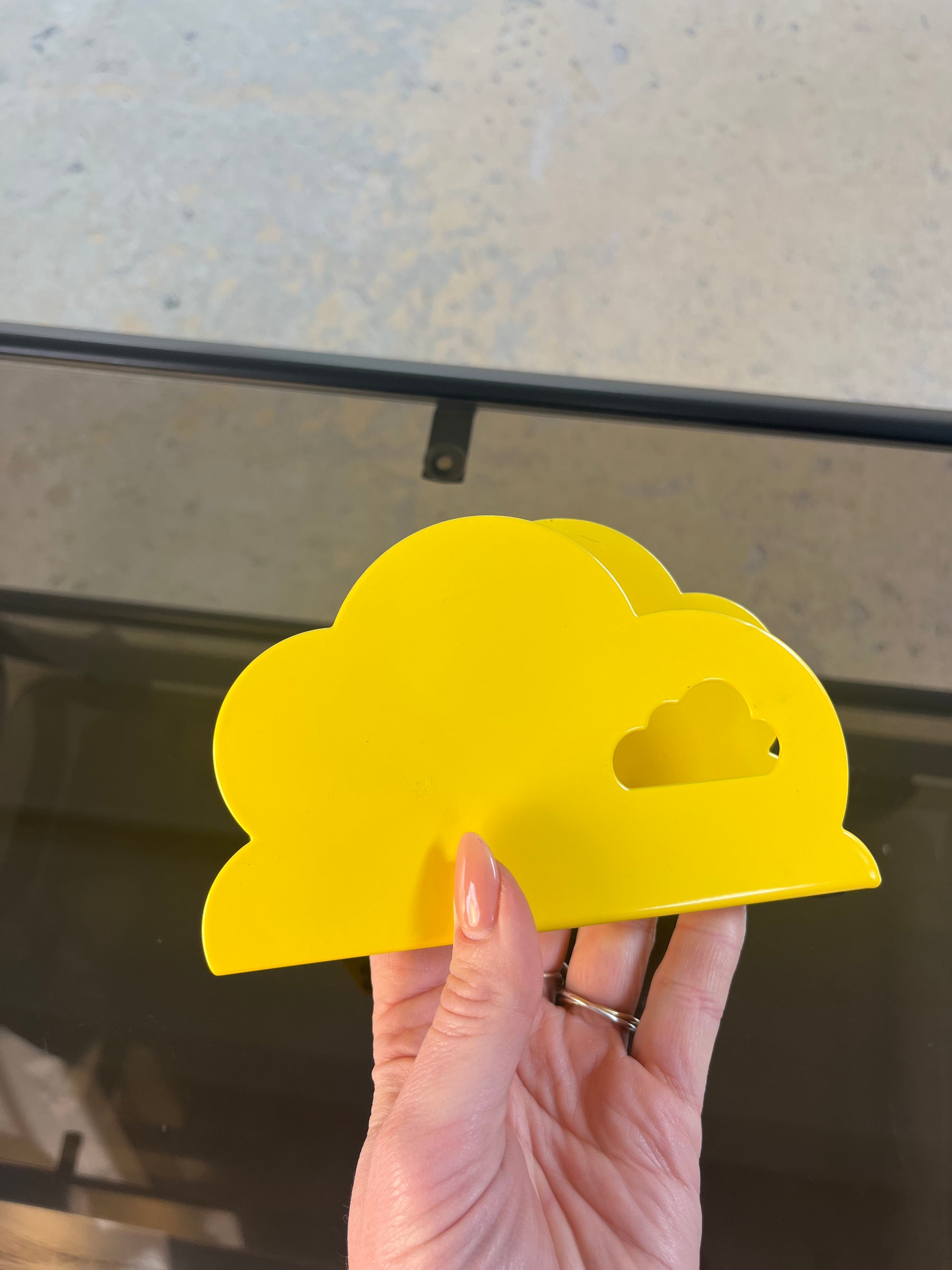 Serviettenhalter RYMLIG gelb von Vintage IKEA