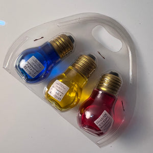 Set: 3x Schnaps in Glühbirne