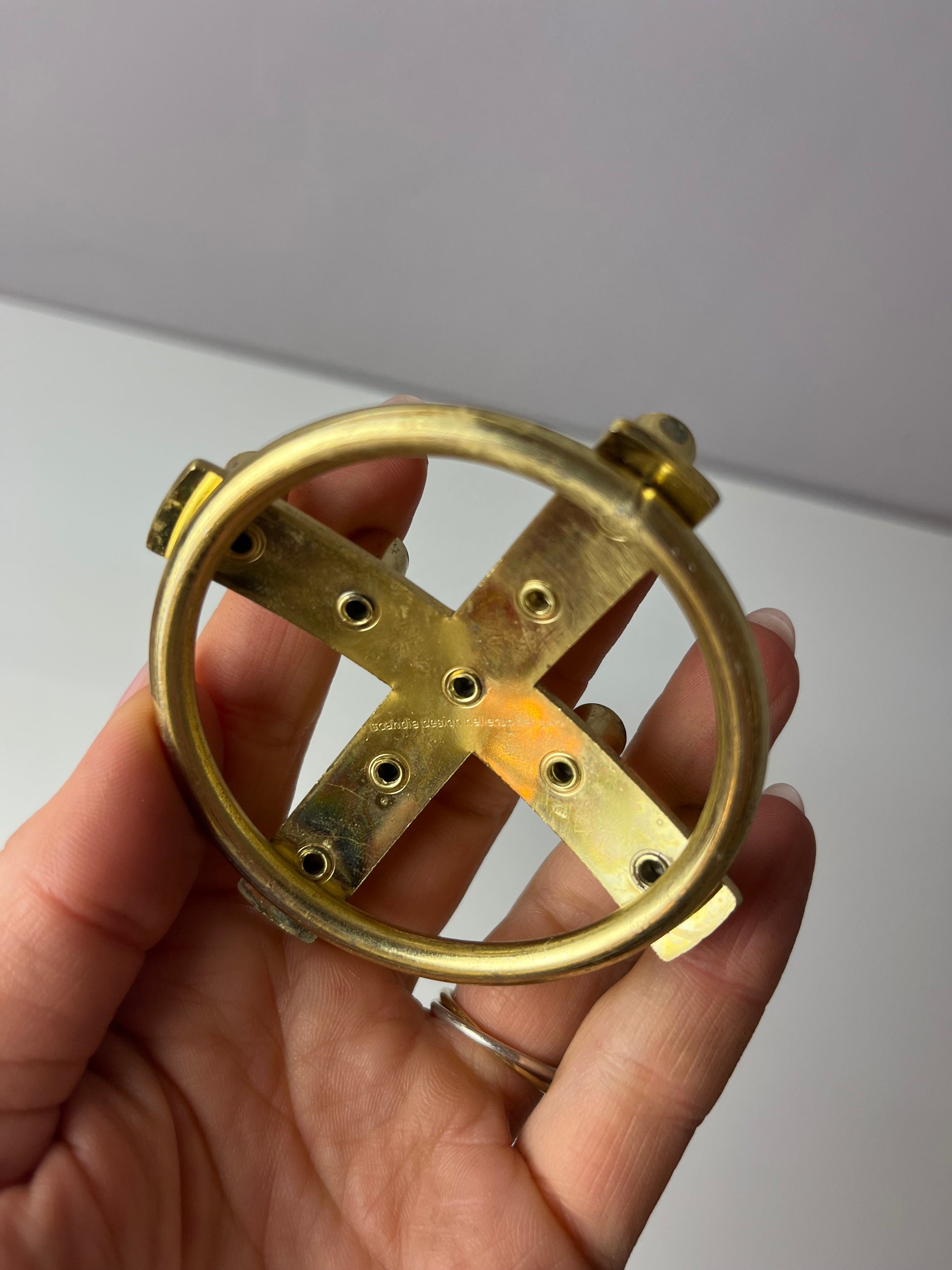 Kerzenständer Messing von Scandia Design Hellerup