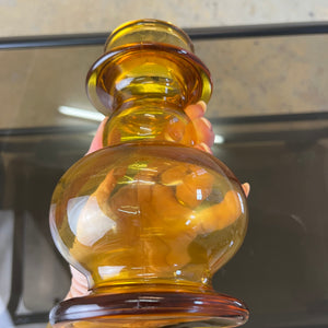 Hyazinthenvase gelb Glas