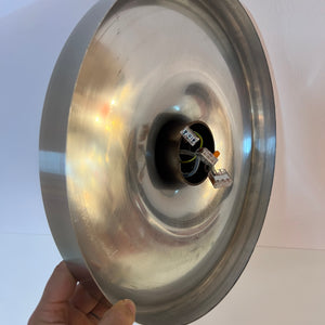 Wandlampe Diskus Aluminium gebürstet