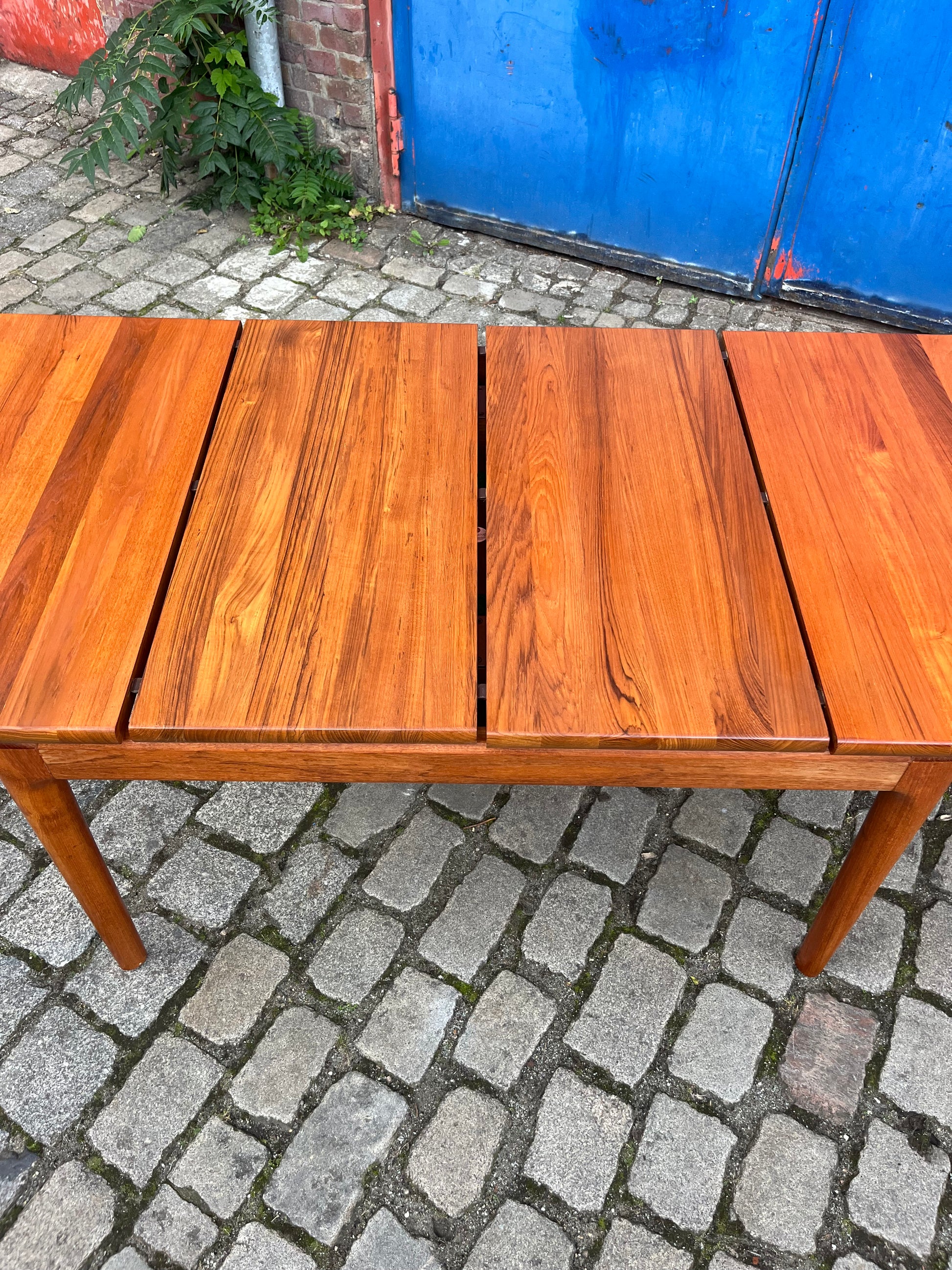 Esstisch Teak ausziehbar von Glostrup Vollholz