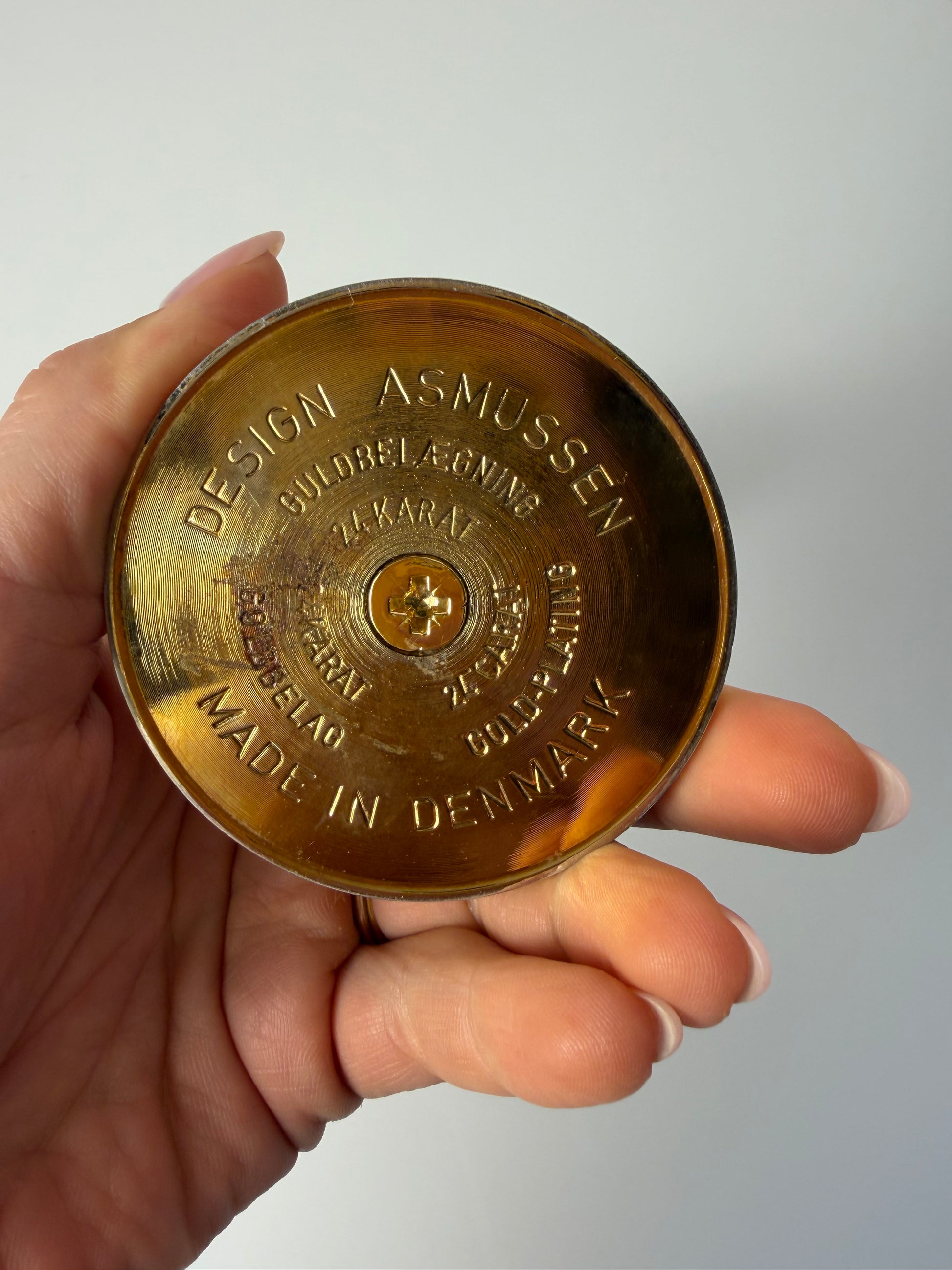 Kerzenständer 24 Karat vergoldet von Hugo Asmussen für Asmussen Design