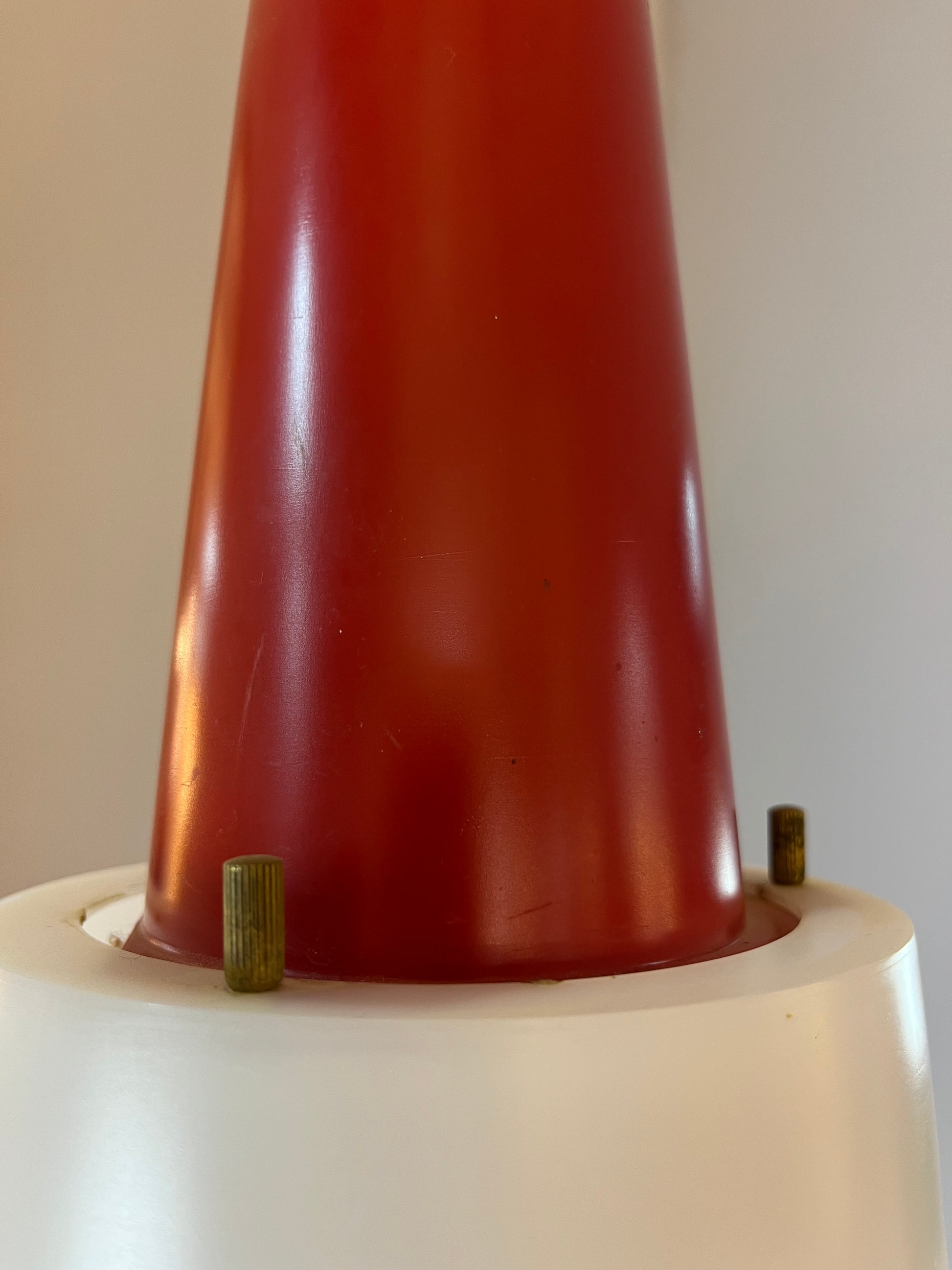 Küchenlampe rot weiß Kunststoff von Philips Holland