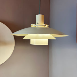 Lamellenlampe Dänemark cremeweiss