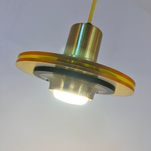 Lamellenlampe Messing Kunststoff Dänemark