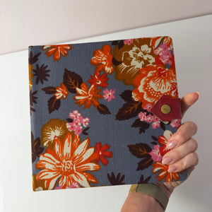 Schallplattenmappe floral für Vinyl Singles