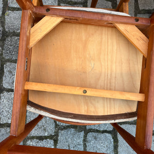 Set: 6x Polsterstuhl beige Teak von Casala