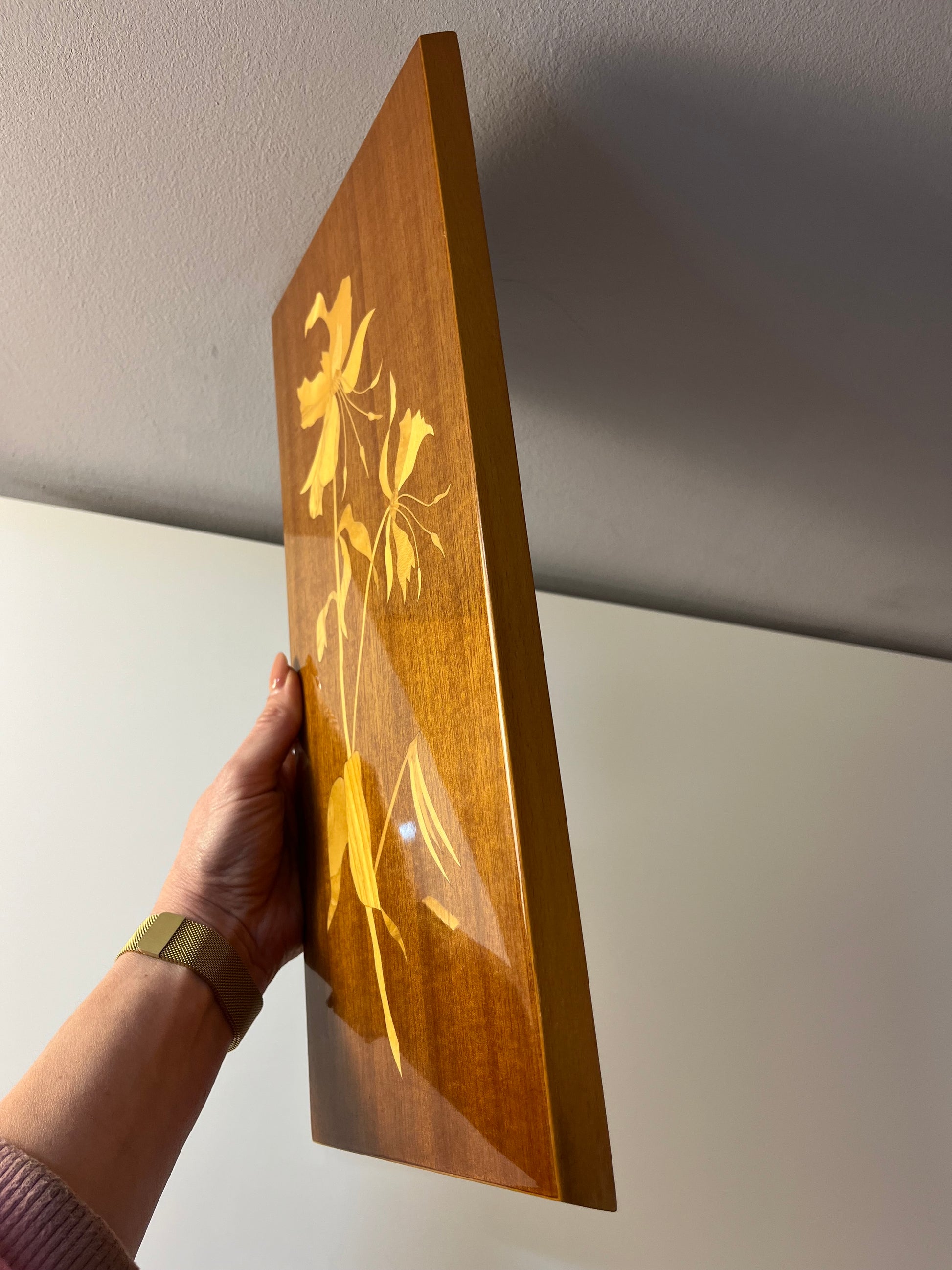 Intarsienbild Blumen