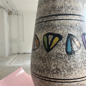 Bodenvase 613-60 weißgrau von Bay Keramik West Germany