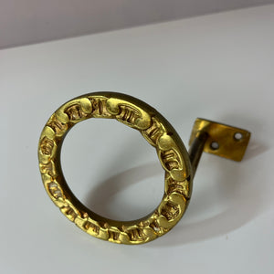 Runder Wandhaken Messing