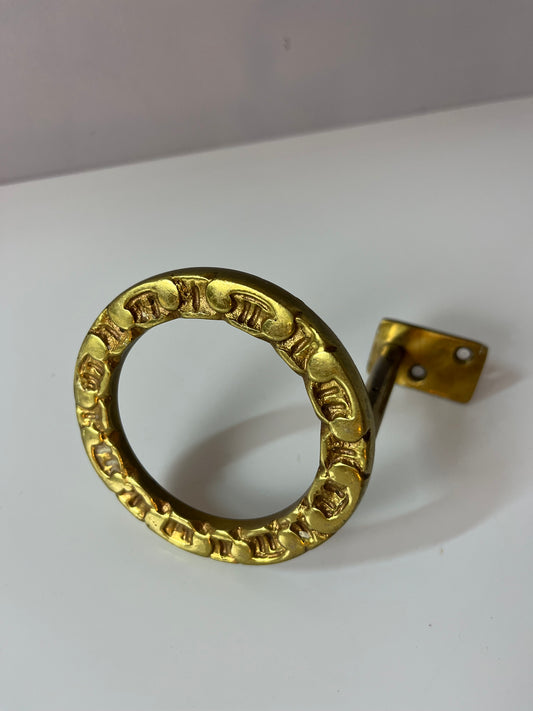 Runder Wandhaken Messing