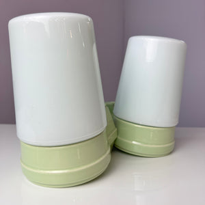 Set: 2x Wandlampe Modell 6070 hellgrün Sigvard Bernadotte für Ifö