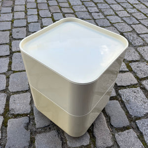 Beistelltisch Componibili weiß von Anna Castell Ferrieri für Kartell