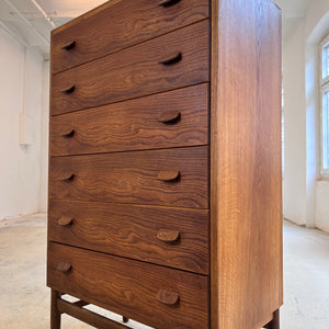 Kommode Tallboy Eiche von Poul Volther für FDB Møbler