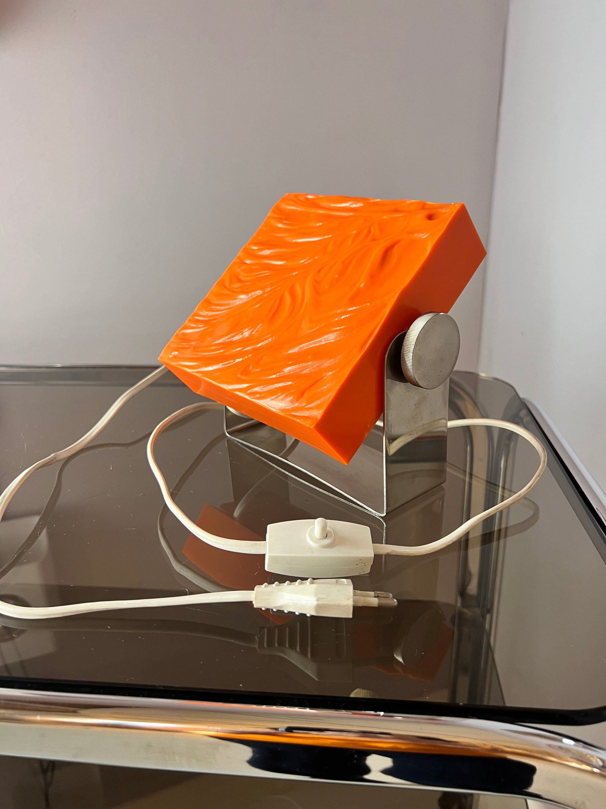 Tischlampe orange von Uwe Mersch