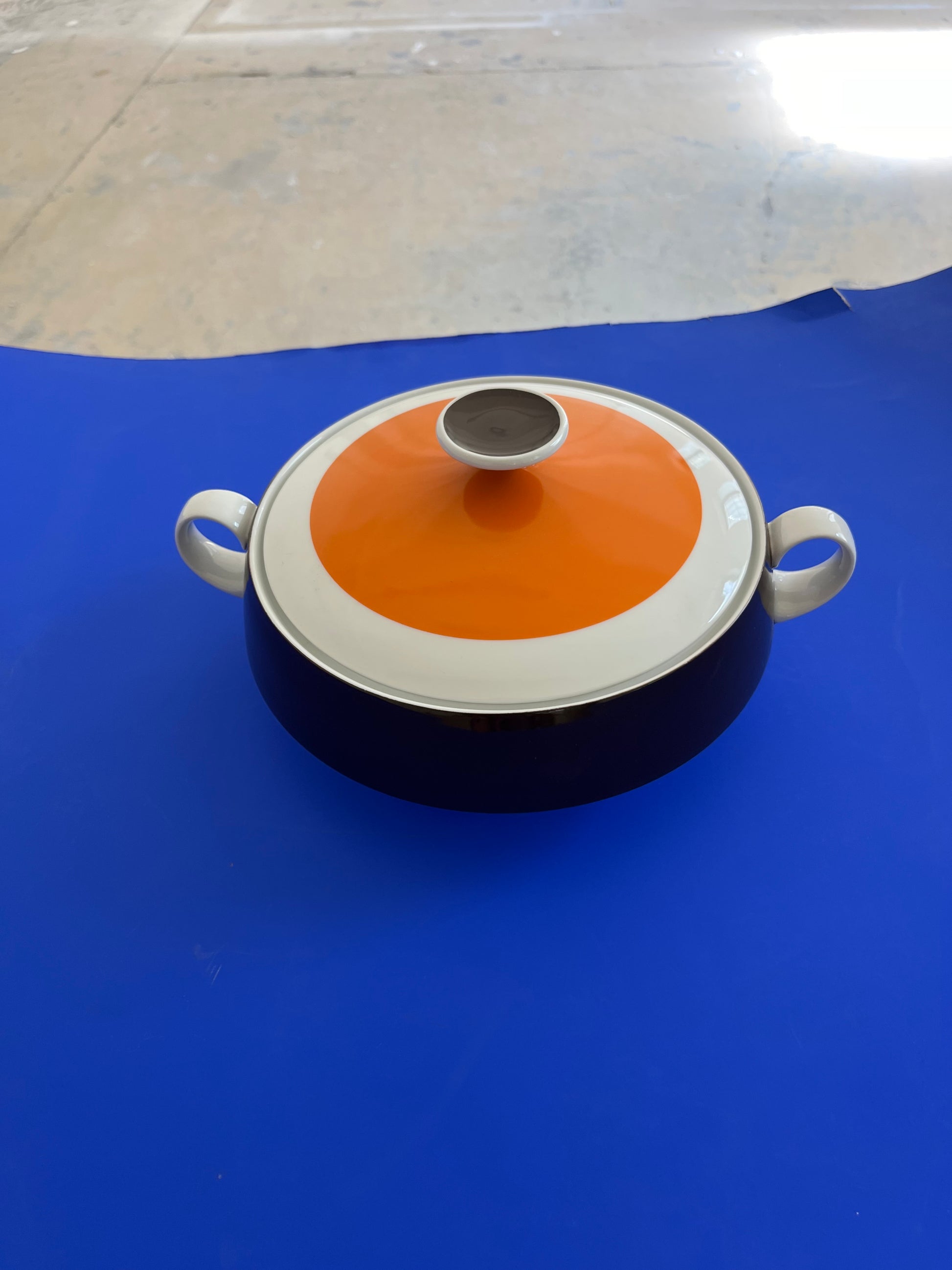 Porzellanservice orange braun von Eschenbach Bavaria