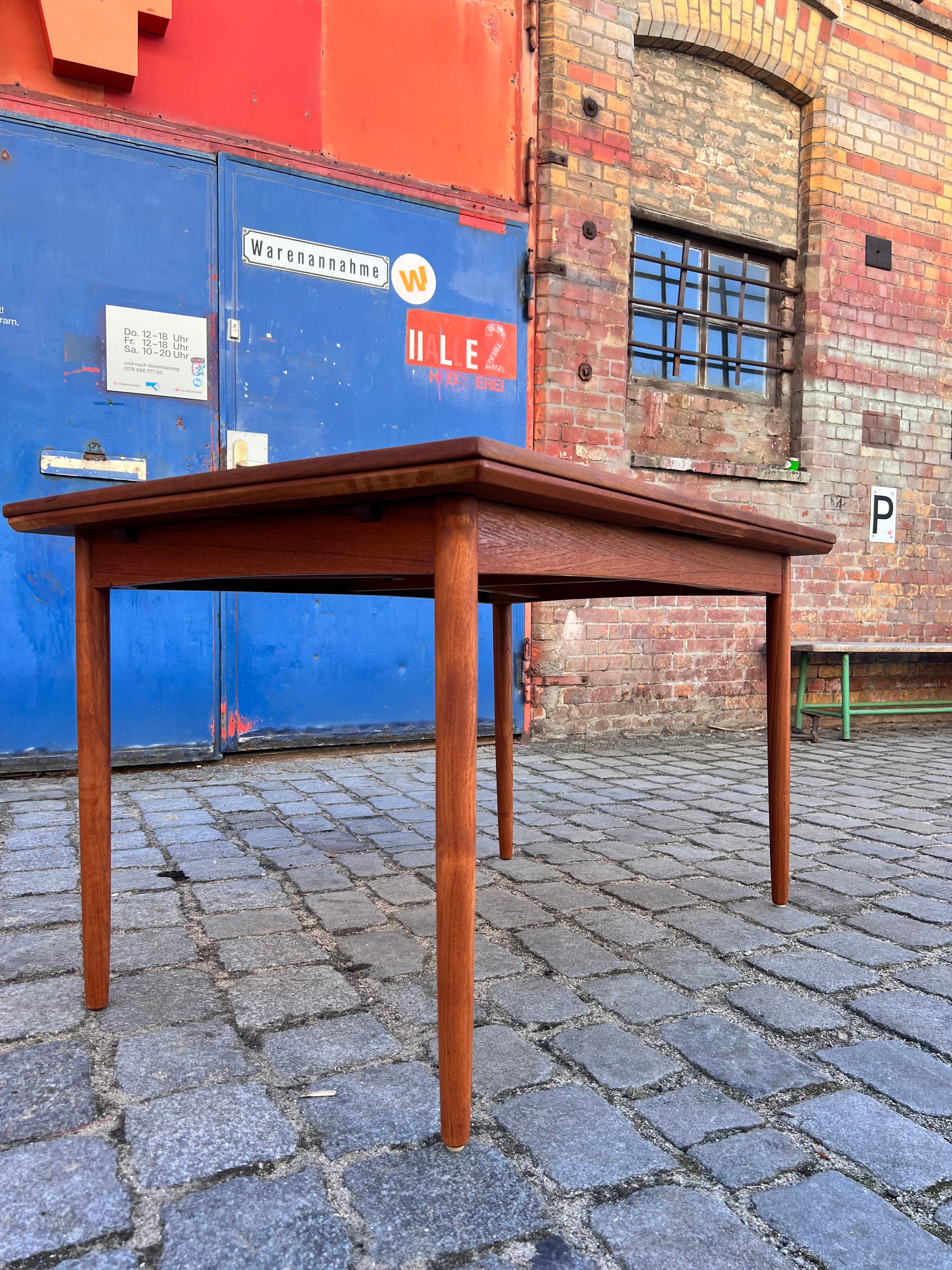 Ausziehbarer Esstisch Teak aus Dänemark